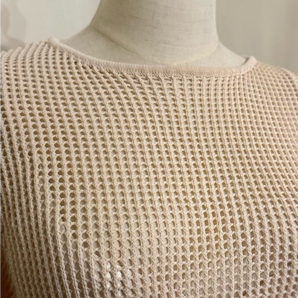 DISSH Beige Long Sleeve Knit Dress - Picture 3 of 8